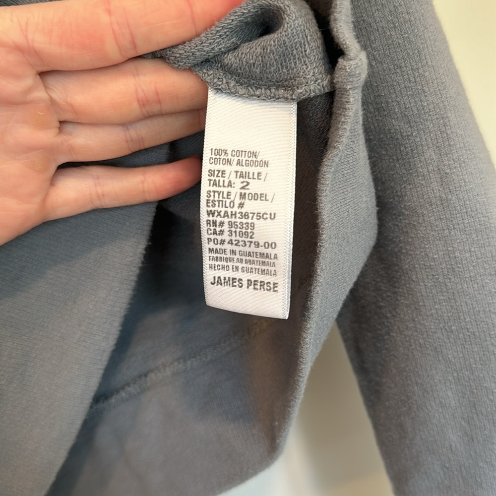 James Perse Pullover- Blue/Grey - image 6